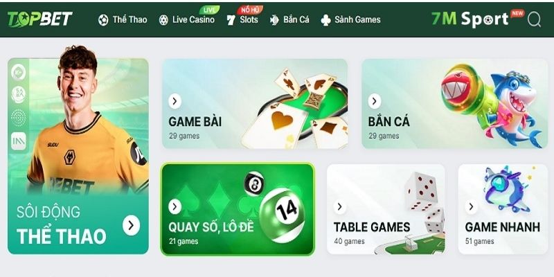 Giải trí cá cược đỉnh cao và hấp dẫn tại TOPBET Giải trí cá cược đỉnh cao và hấp dẫn tại TOPBET